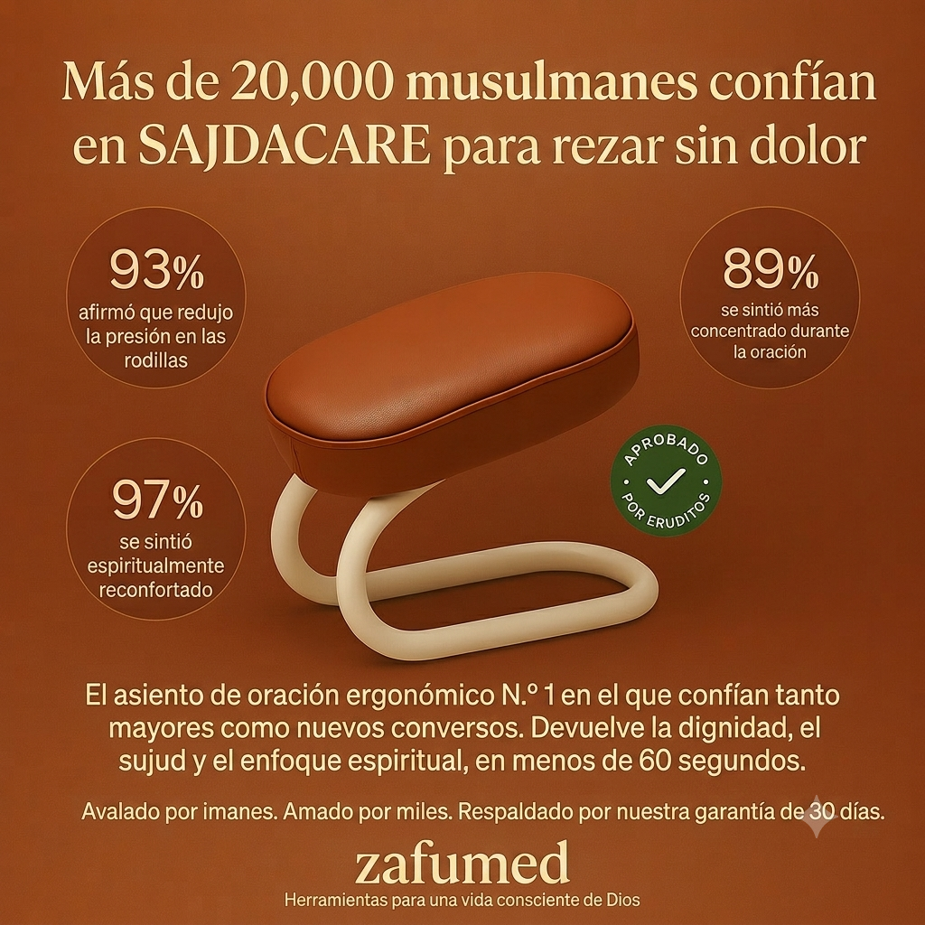 SADJACARE. ENCUENTRA TU PAZ.PROTEGE TU POSTURA Silla de Oración Acolchada Negro