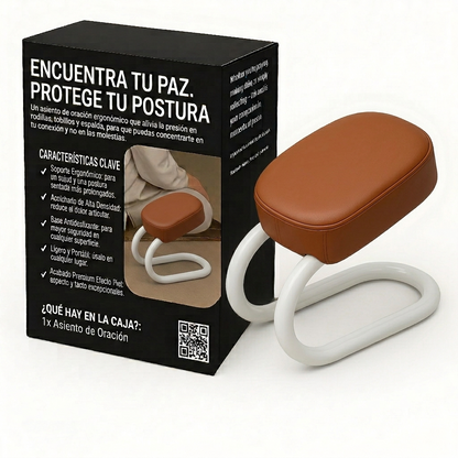 SADJACARE. ENCUENTRA TU PAZ.PROTEGE TU POSTURA Silla de Oración Acolchada Negro